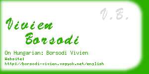 vivien borsodi business card